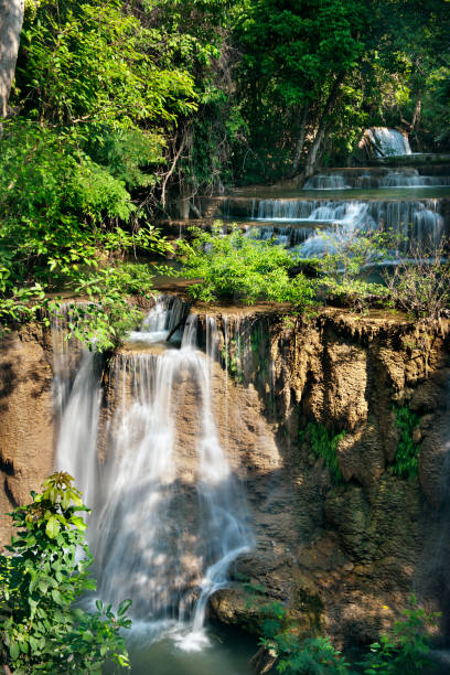 istock waterfall in  national park , Kanchanaburi , thailand 927983802