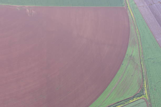 istock Aerial view of agricultural fields 927995022