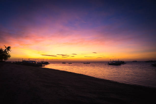 Sunrise Boracay stock photo