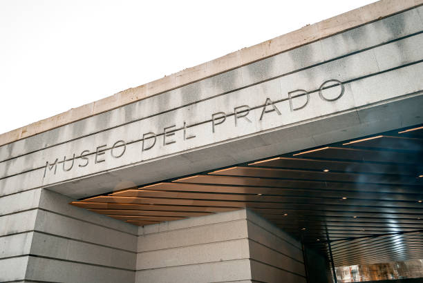 Modern entrance of the Prado Museum in Madrid, Spain Madrid, Spain, february 2010: modern entrance of the Prado Museum in Madrid, Spain museo del prado stock pictures, royalty-free photos & images
