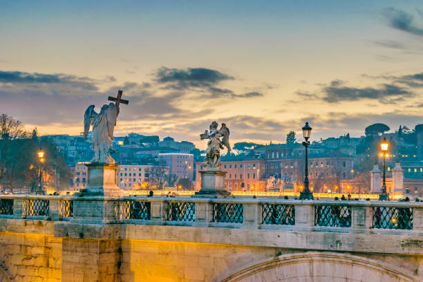 istock Saint Angelo Bridge, Rome, Italy 928006188