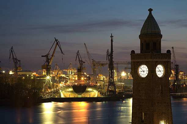 docks of Hamburg stock photo