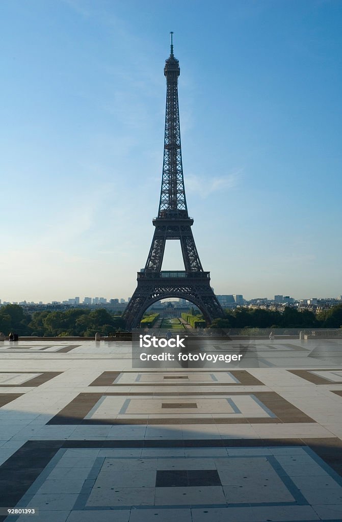 Eiffel Tower and Trocadero  Accessibility Stock Photo