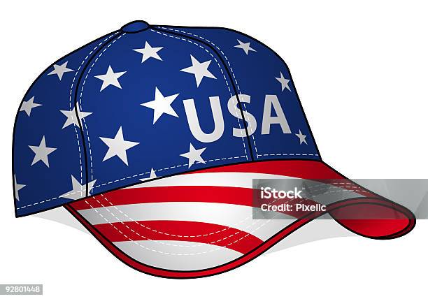 ベースボールキャップ米国 - アメリカ合衆国のベクターアート素材や画像を多数ご用意 - アメリカ合衆国, アメリカ国旗, イラストレーション