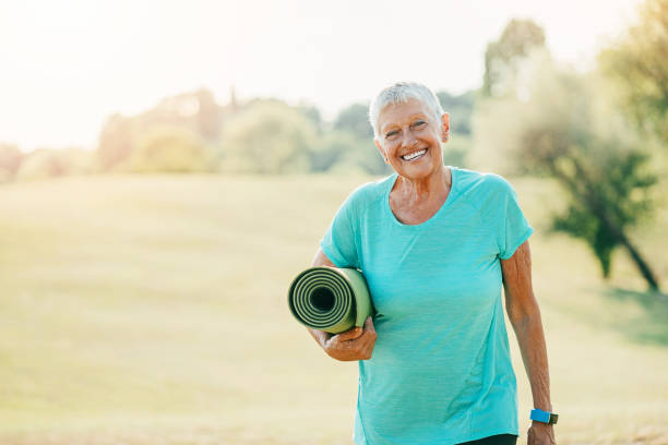 istock Happy active senior woman 928016524