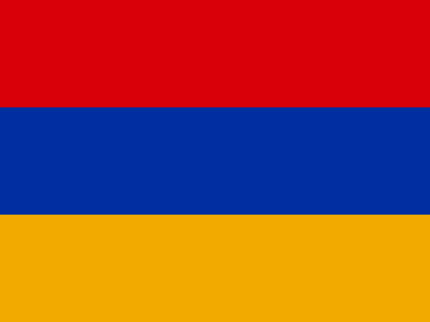 ermenistan bayrağı - ermeni bayrağı stock illustrations