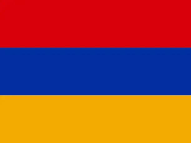 Vector illustration of Armenia flag