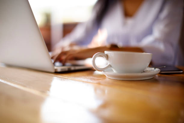 istock Woman working on laptop 928024024