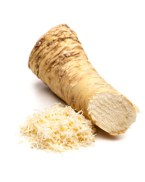 istock Horseradish root and grated horseradishh 928024458