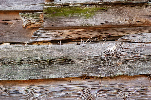 Weathered Wooden Planks stock photo