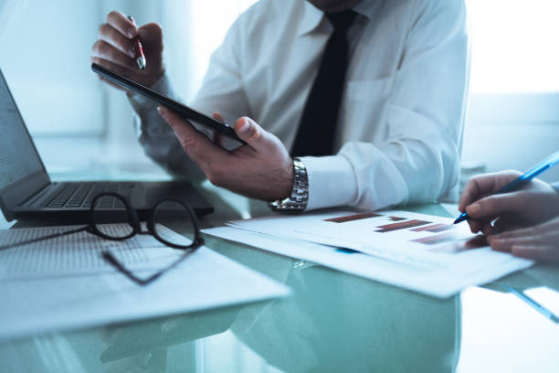 istock Business people meeting with technology 928028482