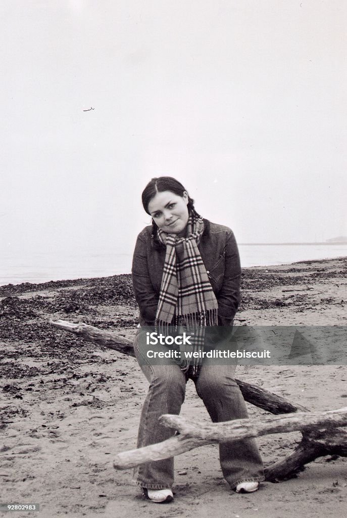 Gayle - Girl on beach one  18-19 Years Stock Photo