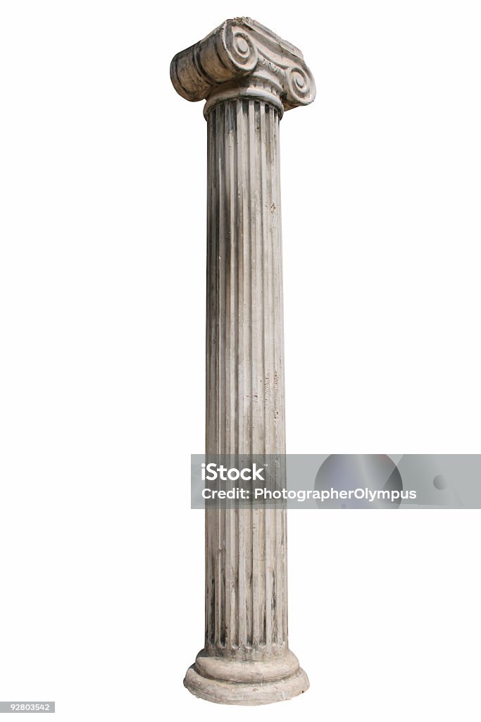 Coluna em branco isolado - Foto de stock de Coluna arquitetônica royalty-free