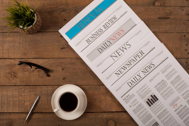 Daily News Business Headline. 3D Render