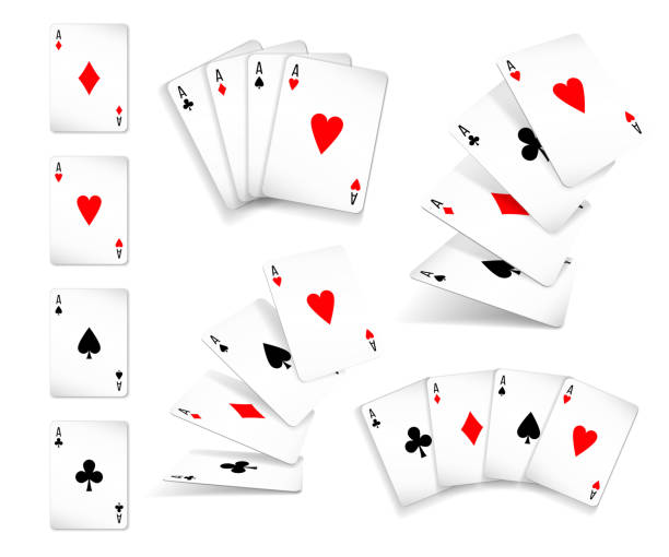 istock Several variants Set of four aces deck of cards 928036798