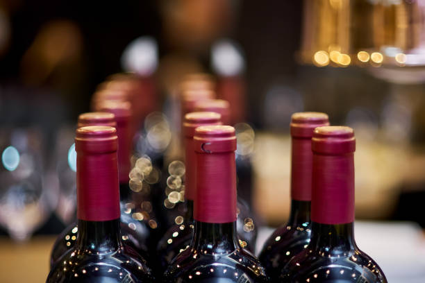 istock Wine bottles with shallow depth of field. 928043870