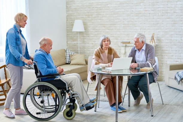 istock Senior People in Modern Retirement Home 928044348