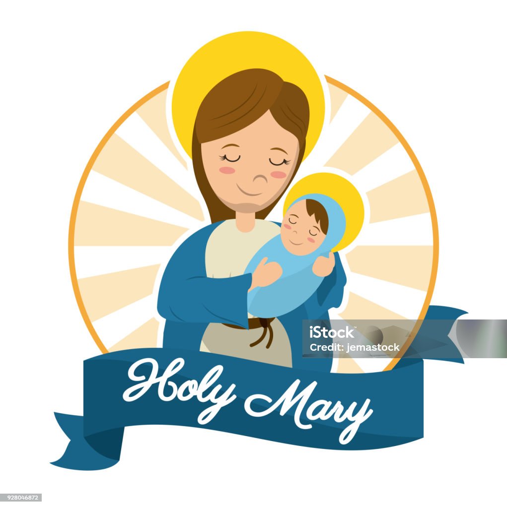Holy Mary Baby Jesus Hình Ảnh Bức Tượng Công Giáo Hình minh họa ...