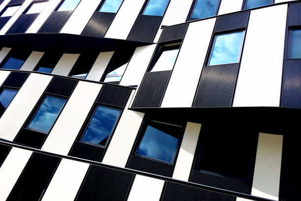 Black and white building in Vienna