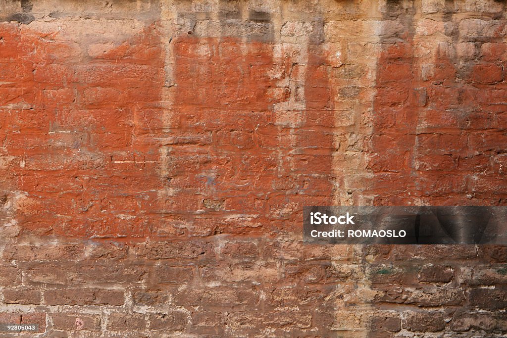 Peint mur de briques rouges texture de Venise - Photo de Abstrait libre de droits