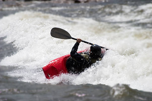 istock Man kayaking on Brennan's wave in Missoula Montana 92805586