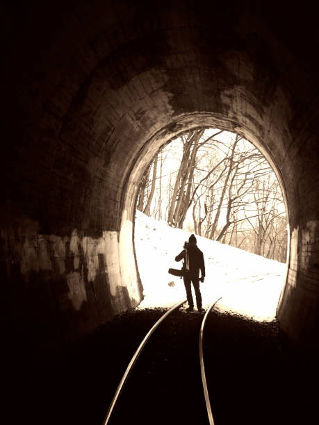 istock The end of the tunnel I. (retro) 928057364