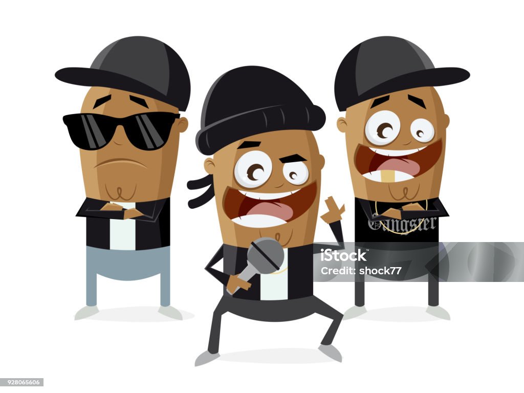 Funny Cartoon Of Gangster Rappers Stock Illustration - Download Image Now -  Hip Hop Music, Rap, Rapper - iStock