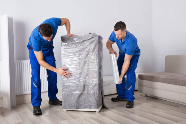 istock Two Male Movers Packing Furniture 928084718