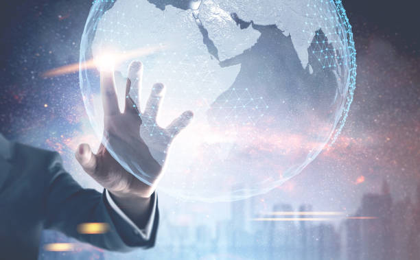 istock Businessman s hand, Earth 928084952