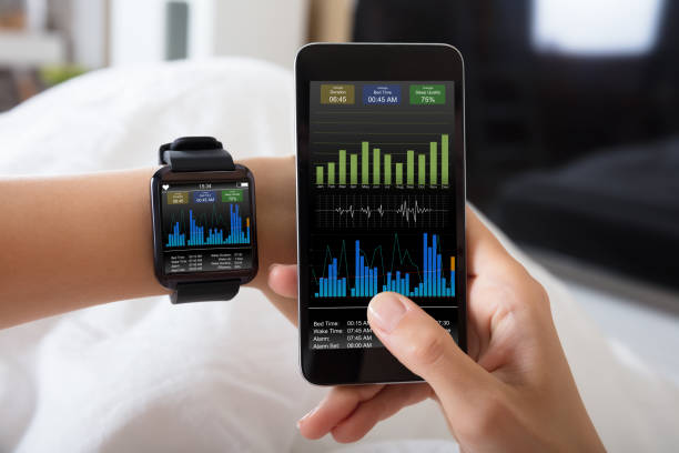 istock Hand With Smart Watch Showing Heart Beat Rate 928089244