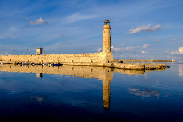 Lighthouse at the Venetian harbour, Rethymno, Crete, GreeceEgyptian Lighthouse at the old Venetian harbour, Rethymno, Crete, Greece