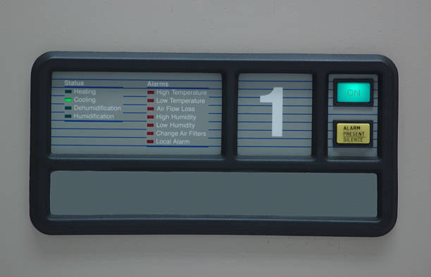 Air Conditioner control panel stock photo