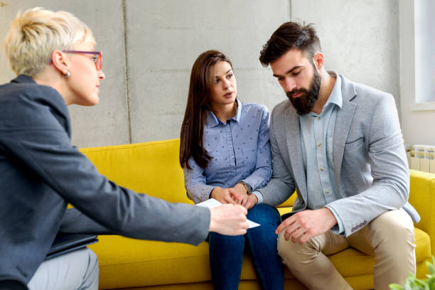 istock Young married couple at their counselor 928095612