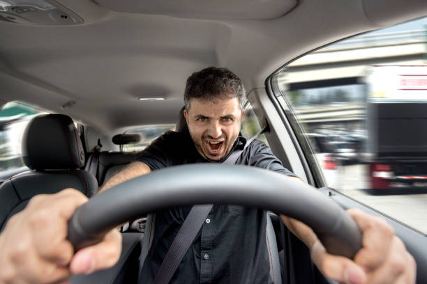 istock Young driving his vehicle and about getting into an accident 928096336