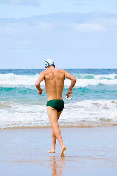 corrida para o surf - calções de corrida - fotografias e filmes do acervo