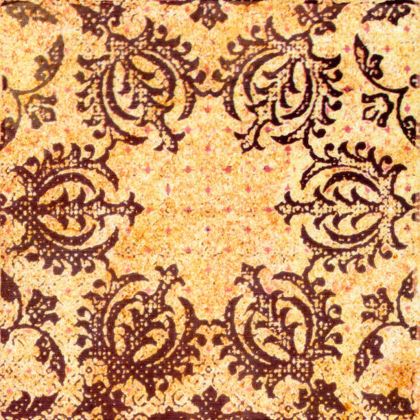 istock Old decorative sandstone tile background patterns  In the park public. 928103558