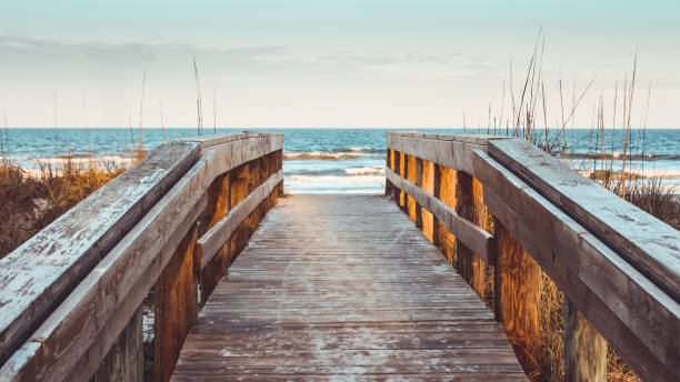 istock Wooden stairs to the beach 928111856