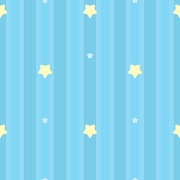 Symmetrical And Seamless Striped Blue Pattern With Yellow And White Stars Gift Wrap Background Childrens Bedroom Baby Nursery Wallpaper Scrapbook Wrapping Paper Vector Illustration Stock Illustration - Download Image Now - iStock Symmetrical And Seamless Striped Blue Pattern With Yellow And White Stars Gift Wrap Background Childrens Bedroom Baby Nursery Wallpaper Scrapbook Wrapping Paper Vector Illustration Stock Illustration - Download Image Now - iStock