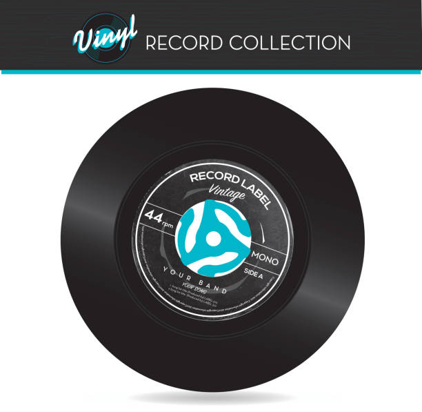 45 rpm record with adapter 45 rpm record with adapter plug adapter stock illustrations
