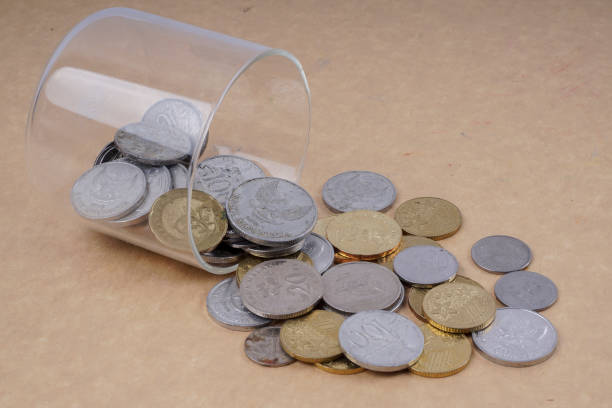 istock High Angle View Of Coins On Table 928138592
