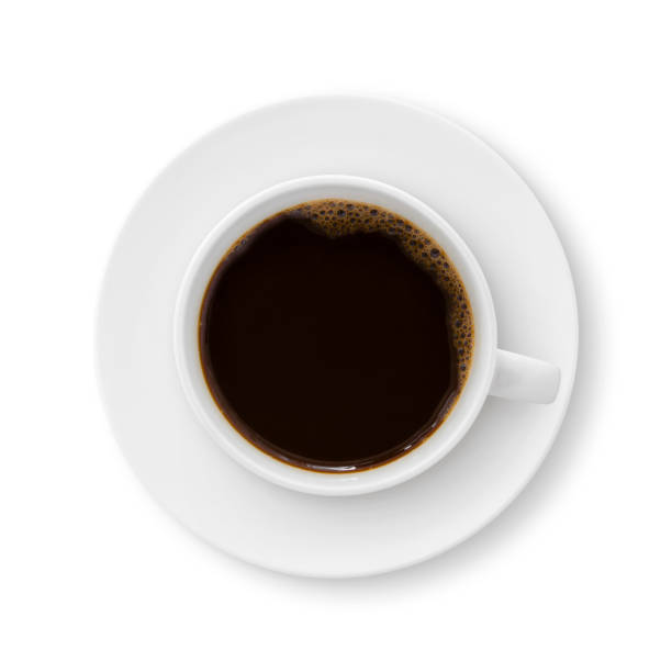 istock Black Coffee Cup and Saucer 928138856