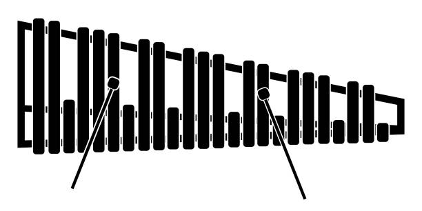 Isolated marimba icon. Musical instrument Isolated marimba icon. Musical instrument. Vector illustration design marimba stock illustrations