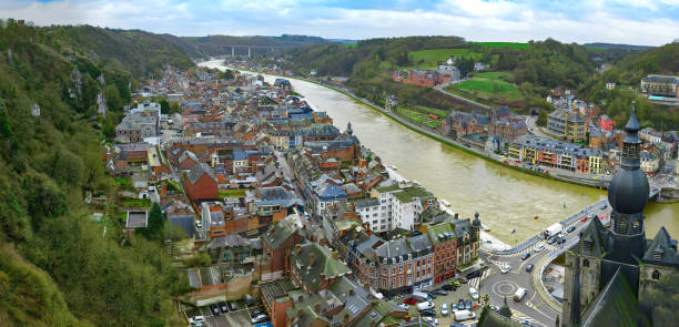 istock Panoramic aerial view of Dinant, Belgium 928170464