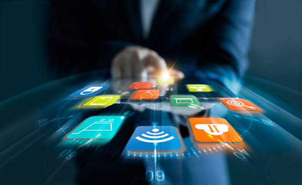 istock Businessman using tablet payments online shopping with speed icons customer and data network connection on virtual screen. 928173162