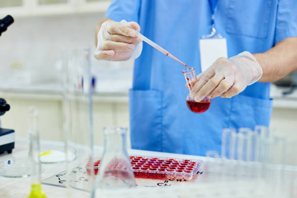 istock Medical analyst doing biochemical blood research 928177432