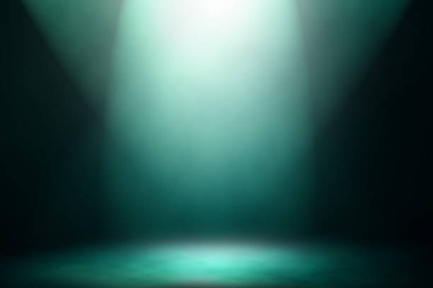 istock Blue spotlight smoke nightclub studio entertainment background. 928183874