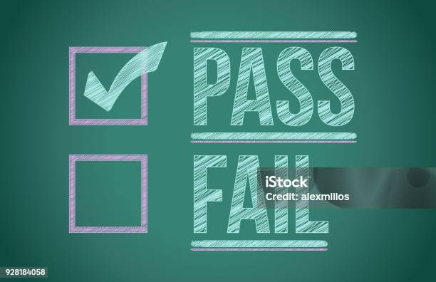 Pass Checkmark Check Mark For Pass Selection Illustration Design Stock Illustration ...