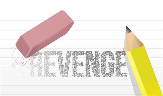 erasing revenge concept illustration design over a white background