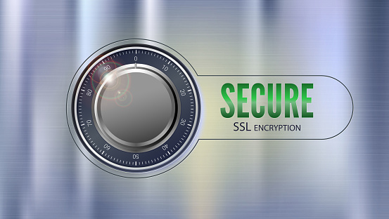 Ssl Protected Secure Ssl Connection 3d Illustration Concept Security Of Information ...