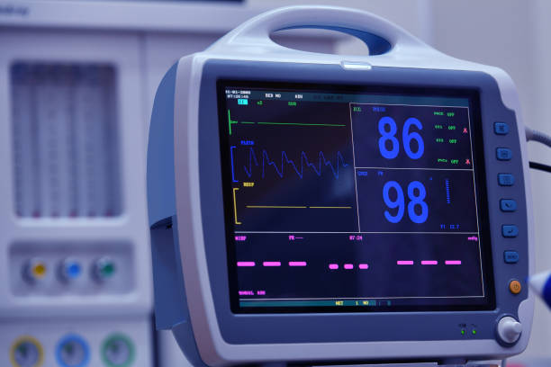 istock Close up image of a cardiogram in an operating room 928202706